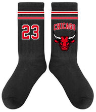 Carica l&#39;immagine nel visualizzatore di Gallery, Magic Socks &quot;Chicago&quot; Black - NBA Addicted
