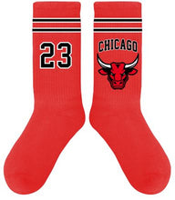 Carica l&#39;immagine nel visualizzatore di Gallery, Magic Socks &quot;Chicago&quot; Red - NBA Addicted
