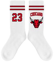 Carica l&#39;immagine nel visualizzatore di Gallery, Magic Socks &quot;Chicago&quot; White - NBA Addicted
