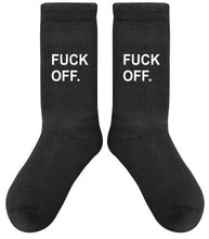 Carica l&#39;immagine nel visualizzatore di Gallery, Magic Socks &quot;Fu*k Off&quot; Black
