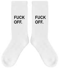 Carica l&#39;immagine nel visualizzatore di Gallery, Magic Socks &quot;Fu*k Off&quot; White
