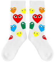 Carica l&#39;immagine nel visualizzatore di Gallery, Magic Socks &quot;Hearts&quot; White
