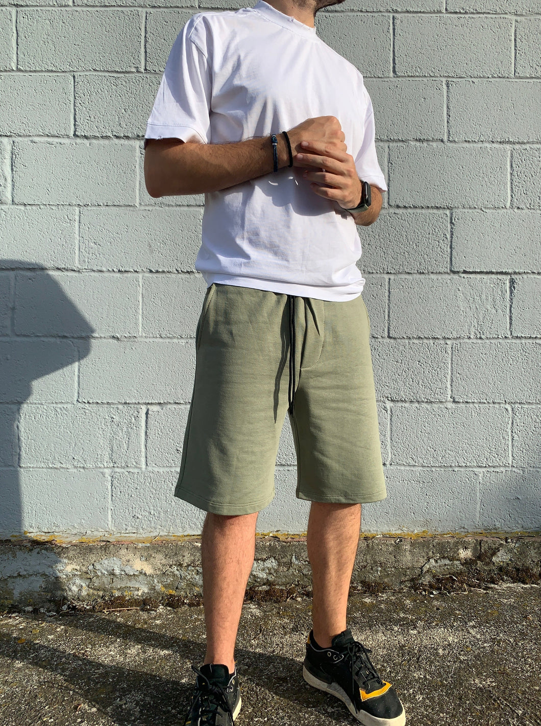 Shorts in Tuta Verde Oliva