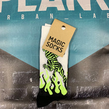 Carica l&#39;immagine nel visualizzatore di Gallery, Magic Socks &quot;Tiger Flame&quot; Lime Fluo
