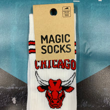 Carica l&#39;immagine nel visualizzatore di Gallery, Magic Socks &quot;Chicago&quot; White - NBA Addicted
