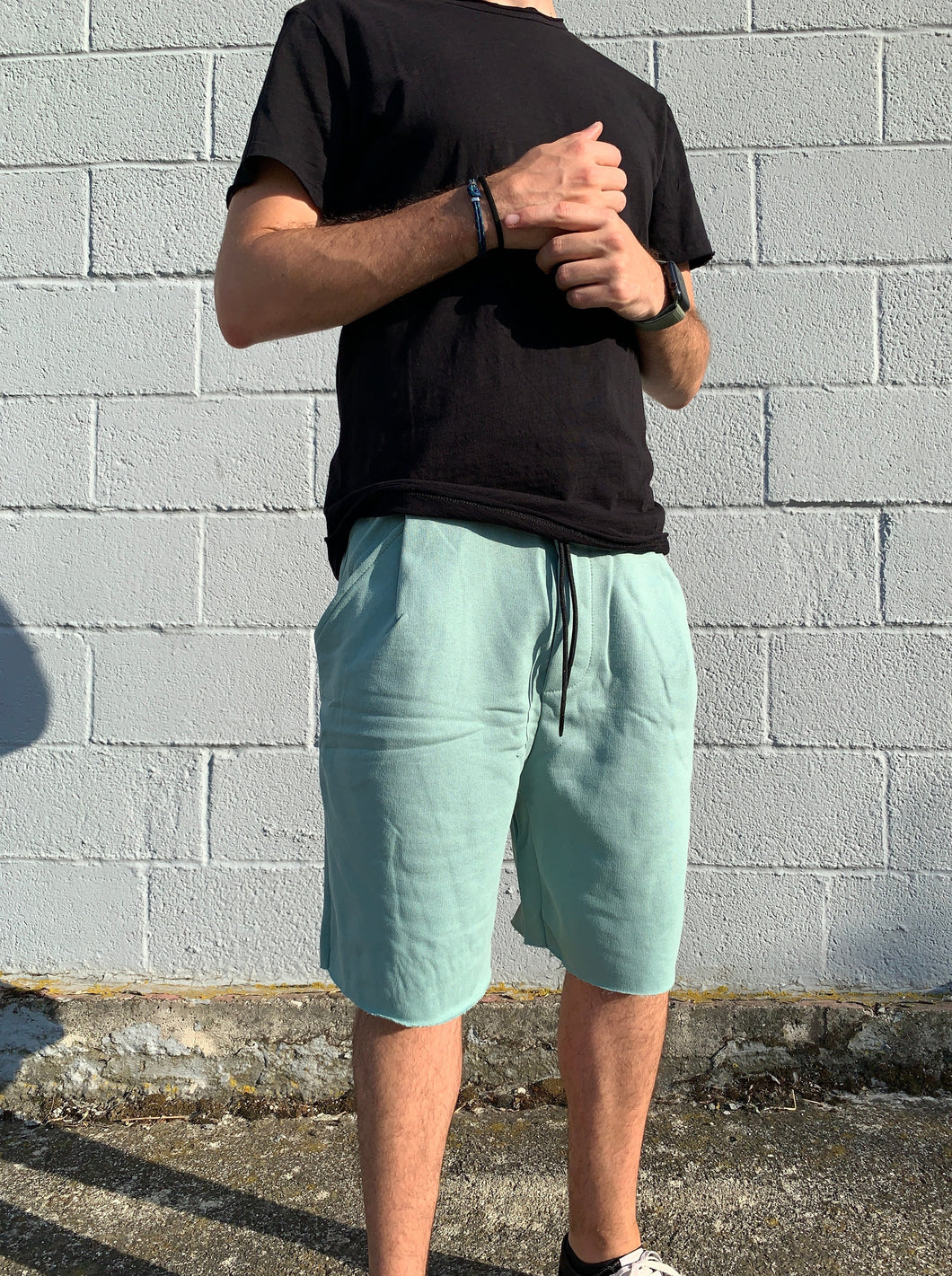 Shorts in Tuta Acquamarine Taglio Vivo