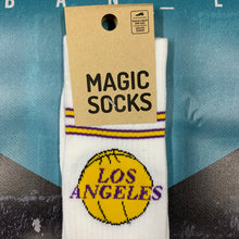 Carica l&#39;immagine nel visualizzatore di Gallery, Magic Socks &quot;Los Angeles&quot; White- NBA Addicted
