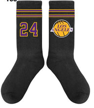 Carica l&#39;immagine nel visualizzatore di Gallery, Magic Socks &quot;Los Angeles&quot; Black - NBA Addicted
